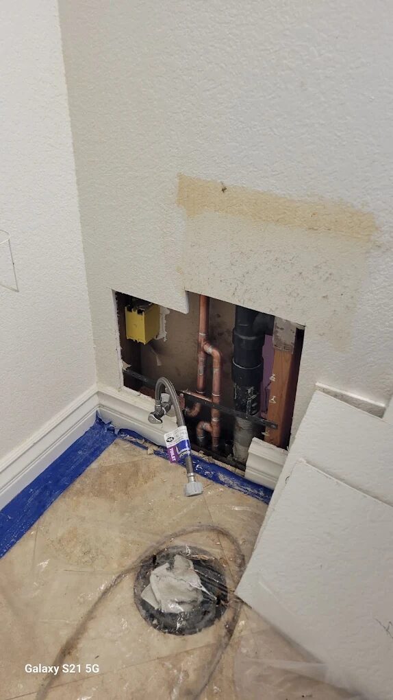 Bathroom Repipe Access