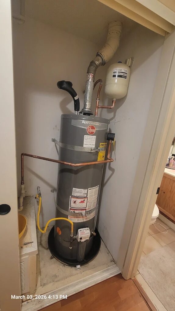 Closet Water Heater Install